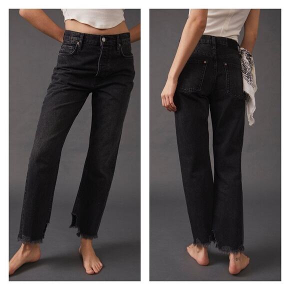 Free People We The Free The Tapered Baggy High Rise Boyfriend Fit Jeans Size 27 - Picture 10 of 10